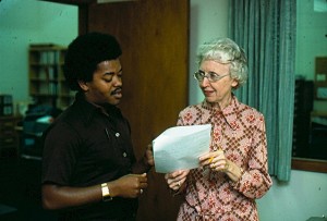 Annie May Lewis, Librarian, c. 1977