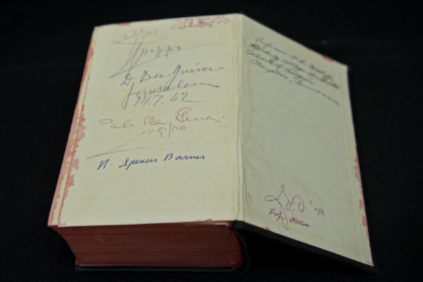 Autographed Hebrew Bible (Prime Minister David Ben-Gurion)
